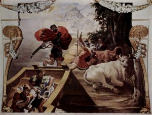 Les bœufs du Soleil volés et assassinés par les compagnons d’Ulysse – Pellegrino Tibaldi – Palazzo Poggi – Bologne